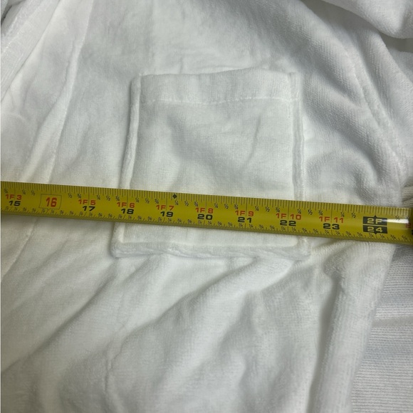 NWT Alpine Swiss Blair Cotton Terry Cloth Bathrobe White Spa Robe Size S/M - Picture 6 of 7